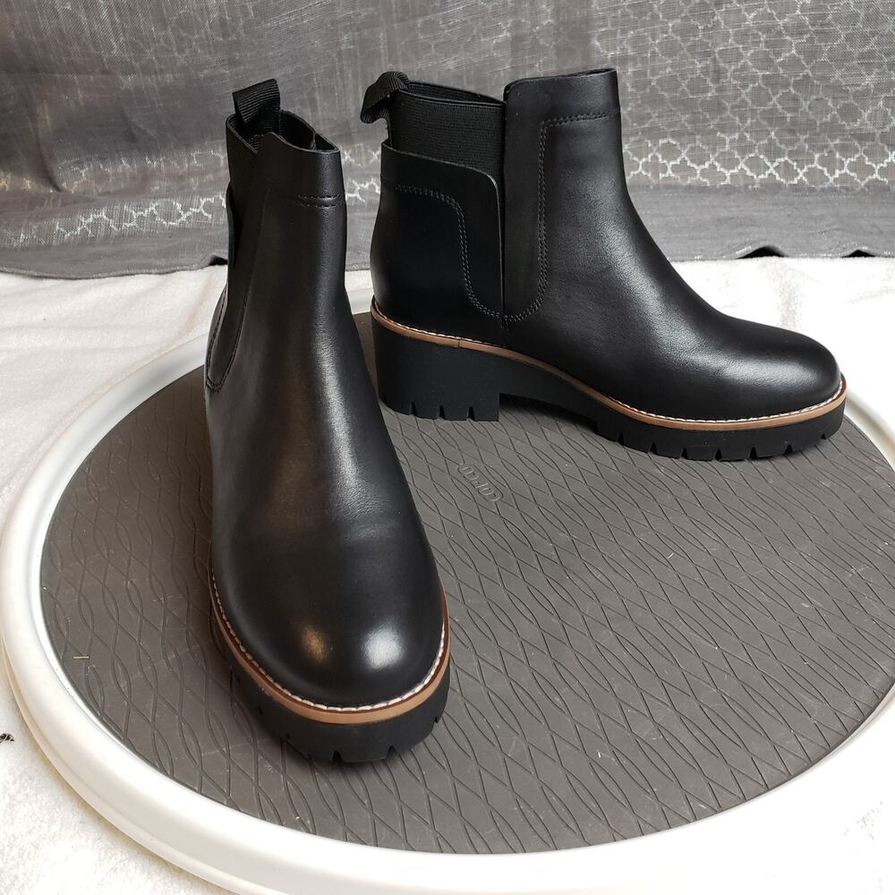 Blondo Danika Boots Womens 7.5M Black Waterproof Chunky Sole Chelseacore - Picture 3 of 12